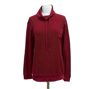 Red Corduroy Cowl Neck Pullover by Purple Haze Jeanswear Medium